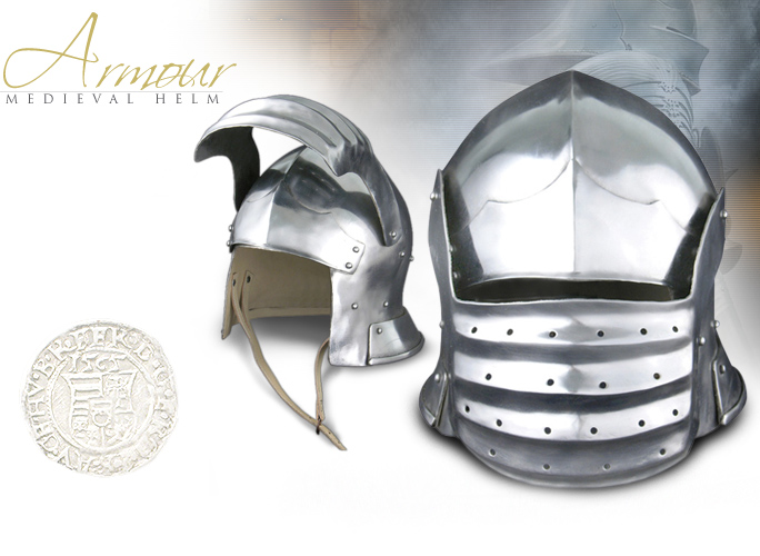 NobleWares Image of Bellows Face Sallet Helmets AB0343 & AB0344 by GDFB