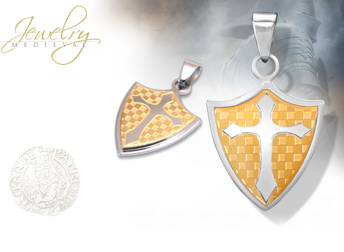 NobleWares Image of Cross Shield Pendant 2763 by Design Doranne and YTC Summit Collection