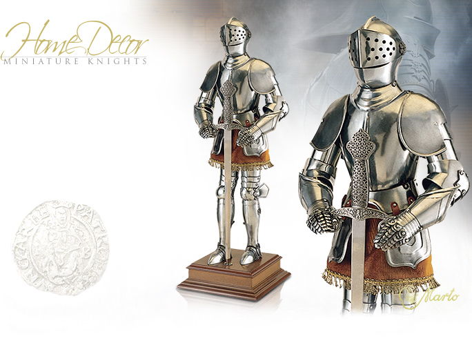 NobleWares Image of Miniature 24 inch Armoured Knight 911 by Marto of Spain