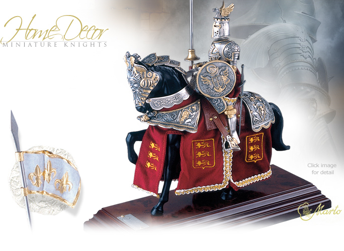 NobleWares Image of King Richard Lionheart Mounted Knight in Red 918.10 by Marto of Spain