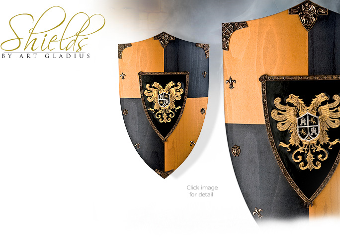 NobleWares Image of Toledo Eagle wooden Shield AG874 by Art Gladius of Spain