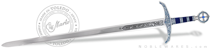full view image of Robin Hood Sword MA754.1 Deep Etch Silver Special Edition by MARTO of Toledo Spain