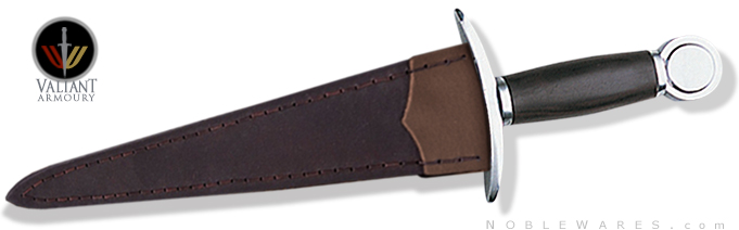 full view image of the Functional Talon Dagger VA026 in sheath by Valiant Armoury