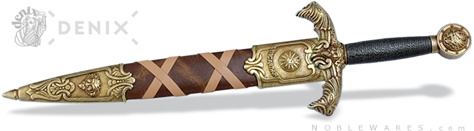Decorative King Arthur's Dagger 4139L in Sheath by Denix of Spain