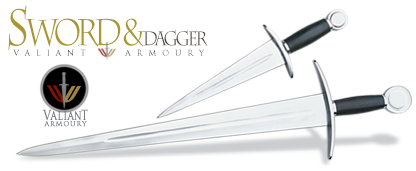 NobleWares Image of Functional Talon Dagger VA026 and Dagesse Sword VA018 Companion Set by Valiant Armoury