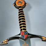 Decorative Black Prince Sword (black & gold finish) SG250 by Art Gladius of Spain