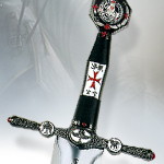Decorative Master of the Temple Sword (black finish) SG280 by Art Gladius of Spain