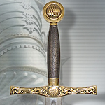 King Arthur's Sword Excalibur 4123 with Antiqued Gold Hilt by Denix