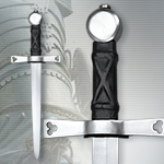 Blunt Combat Medieval Gothic Dagger with Sheath AH6973F by Deepeeka