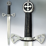 Blunt Combat Molay Templar Dagger with Sheath AH6978FST by Deepeeka