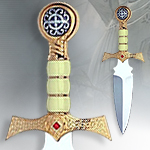 decorative Gold Highlander Claymore Dagger Limited Edition HI015.1 by Marto