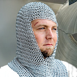 Medieval Knights Chainmail Hood/Coif LS1373 by Legends In Steel