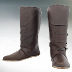Medieval Mid Calf Leather Boots by Get Dressed For Battle GDFB