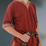 Medieval Viking Shirts in Brown and Burgandy by Get Dressed For Battle GDFB