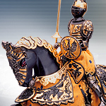 Black Knight Mounted Decorated 5600 by Art Gladius of Spain