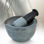 Soapstone and Slate Mortar and Pestle SS2161 made in India