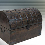 Nested 3-Piece Medieval Wooden Chest Set SH23355