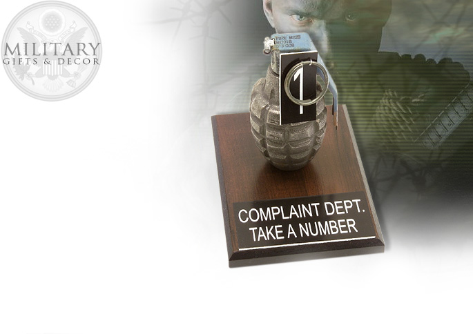NobleWares Image of Complaint Department Display Grenade 28-100