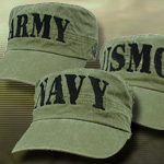 Navy/Army/USMC Flat Top Caps