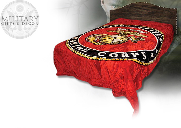 NobleWares Image of United States Marine Corps Queen Size Blanket