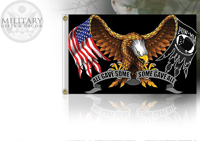 NobleWares Image of POW MIA 3' x 5' Flag "ALL GAVE SOME - SOME GAVE ALL"  GSFLG103