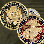 Army & Marines Coins EC2456  EC2457