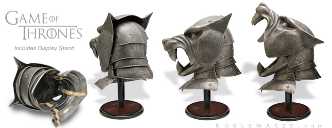 NobleWares full view image of Officially Licensed Game of Thrones Hound's Helmet VS0103 by Valyrian Steel