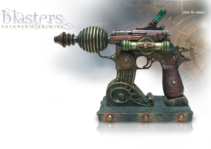 NobleWares Image of Colonel Fizziwigs Steampunk Collection Vaporiser Blaster 8322 with Stand by Pacific Trading