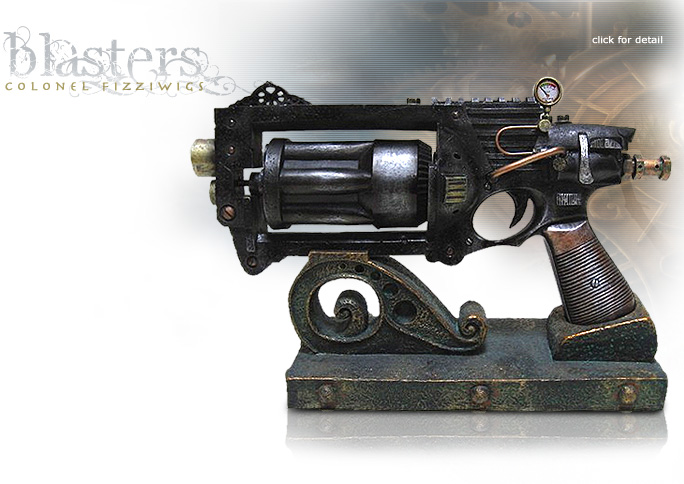 NobleWares Image of Colonel Fizziwigs Steampunk Collection Big Daddy Blaster 8319 with Stand by Pacific Trading
