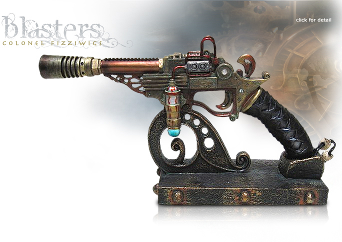 NobleWares Image of Colonel Fizziwigs Steampunk Collection Combobulator M.IX Blaster 8318 with Stand by Pacific Trading