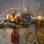 Colonel Fizziwigs Steampunk Annialator Blaster Rifle 8316 by Pacific Trading
