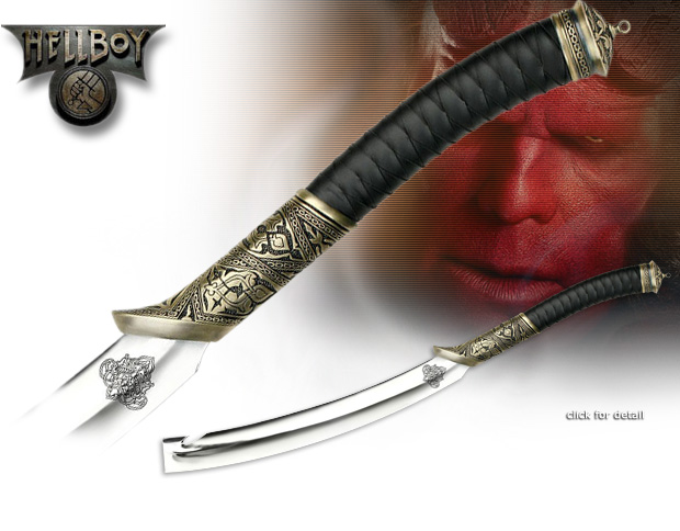 NobleWares Image of MCHB01L Hellboy II Gold Edition Prince Nuada Sword LE by Master Cutlery