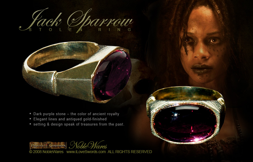 pirates of the caribbean jack sparrow stolen ring ds 194