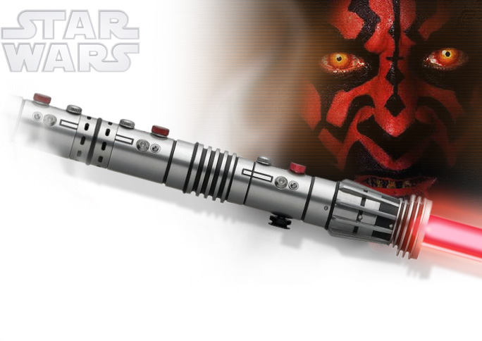 NobleWares Image of Officially Licensed Force FX Star Wars Darth Maul Dual light Saber SW214 by MASTER REPLICAS