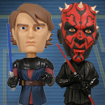 Star Wars Rivals Darth Maul 8358 and Anakin Skywalker 8410 Mini Bobble Heads by Funko