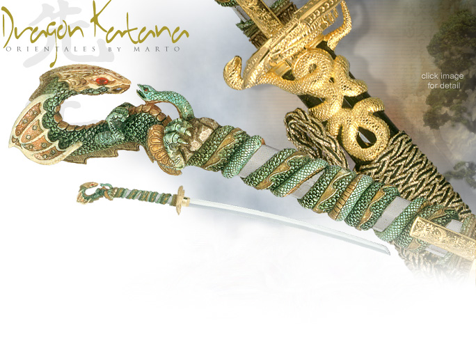 Marto 253 Gold Dragon Katana made in Toledo Spain