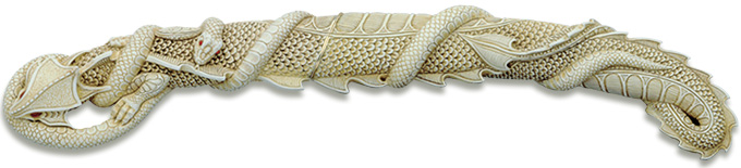 Decorative Model 280 Ivory Dragon Aikuchi by Marto of Spain