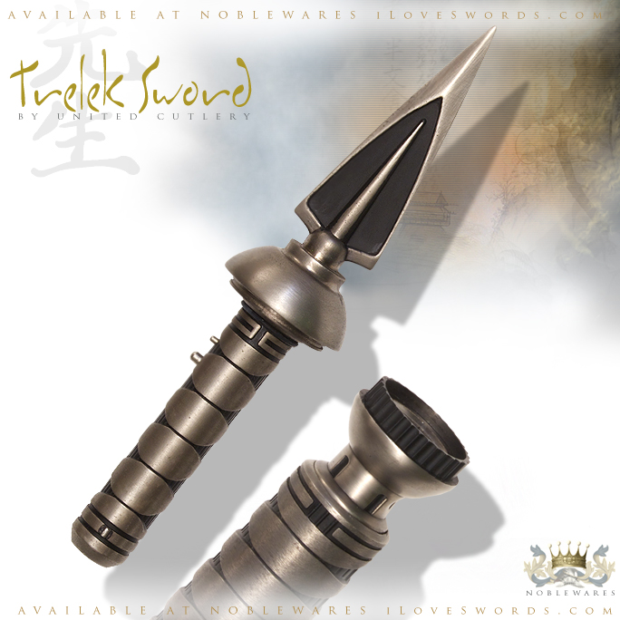 The Trelek® Sword, the 3rd edition in the series, features a detachable spike