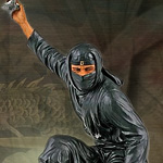 Ninja with Kama and Star cold cast statue by YTC Summit internatinal Inc
