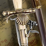 47-1101 Pirates Ivory Grip french flintlock dagger pistol by Replicart