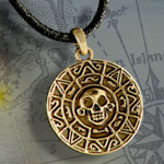 Pirate Treasure Coin Necklace CZ37 by Cruise