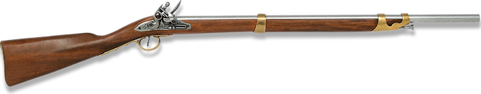 non-firing replica of Charleville Carbine Flintlock Rifle model 1037 by Denix of Spain