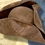 Revolutionary War Colonial Style Tricorner Hat 10-18