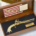 Shot Heard Around the World 1760 Flintlock Pistol Boxed Set 27-355