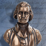 Thomas Jefferson Presidential Bronze Bust 10196 by Pacific Giftwares