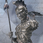 26 inch tall Mohawk Indian Cold Cast Bronze Bust 8084 by YTC Summit