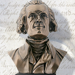9 inch tall Thomas Jefferson Cold Cast Bronze Bust 8377 by YTC Summit