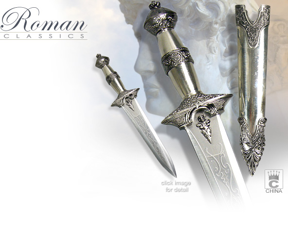 image of KM0263 Roman Dagger Silver Tone