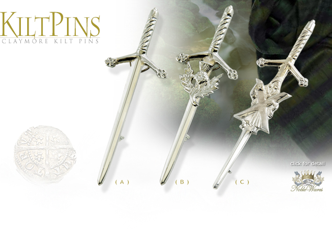 image of Scottish Claymore Kilt Pins