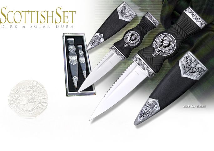 Ceremonial Scottish Dirk and Sgian Dubh Set CN210928 made in China